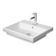 Duravit Vero Air lavabo encastré 55x45,5 cm EB à gauche, avec trop-plein, 1 trou, blanc-1