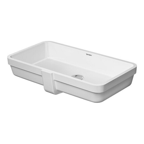 Duravit Vero Air lavabo encastré 60x11,5 cm, EB bas, sans trop-plein, blanc
