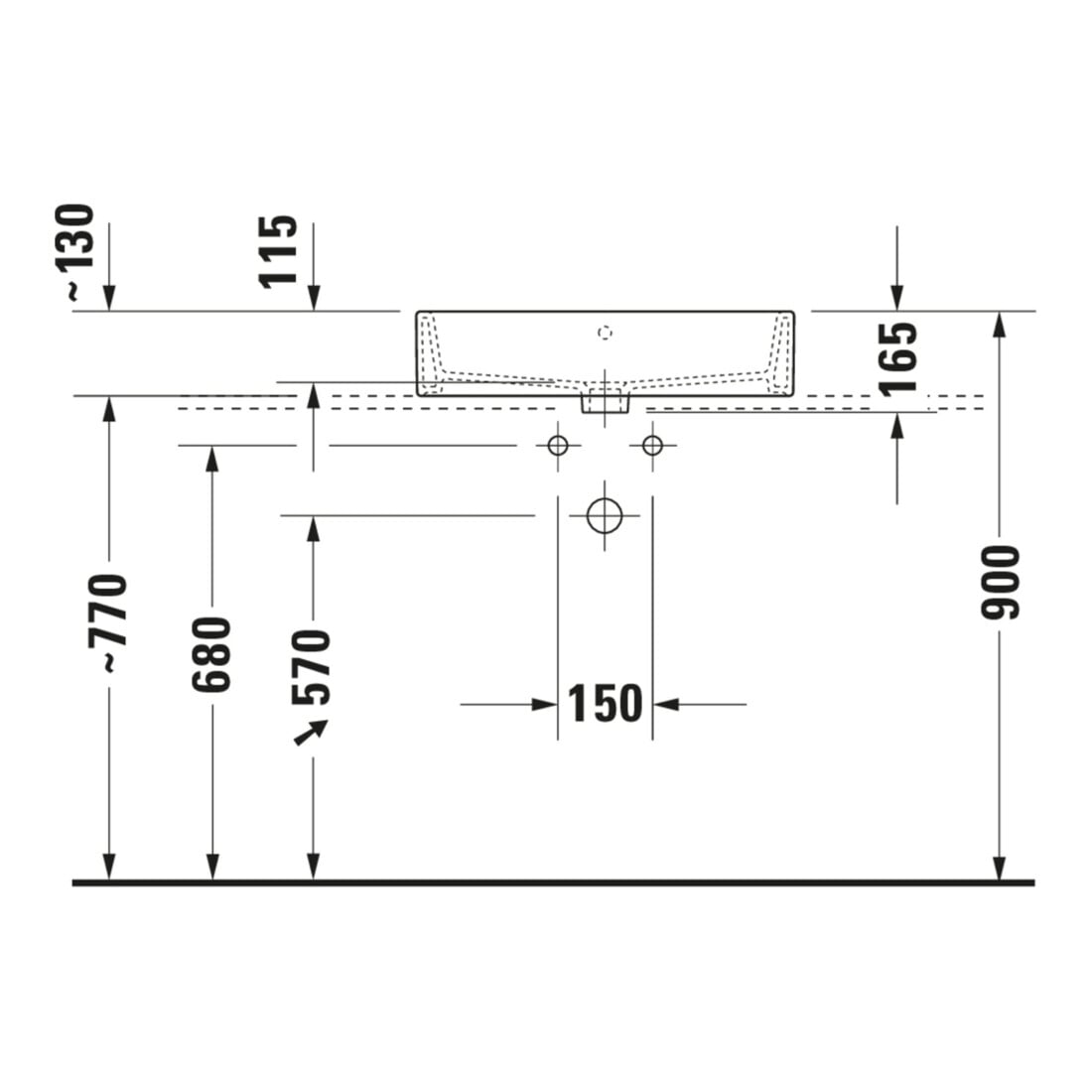 Duravit Vero Air vasque à poser 60x47 cm, poli, avec trop-plein, H-I-P, sans trou de robinet, blanc