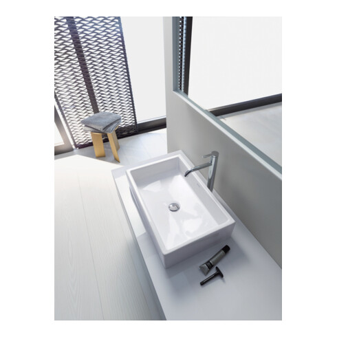 Duravit Vero Air vasque à poser biseautée sans trop-plein, 60x38 cm, blanc