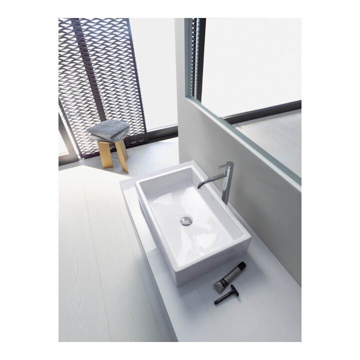Duravit Vero Air vasque à poser biseautée sans trop-plein, 60x38 cm, blanc