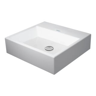 Duravit Vero Air vasque à poser polie 50x47 cm, sans trop-plein, avec trop-plein horizontal, sans trou de robinet, blanc