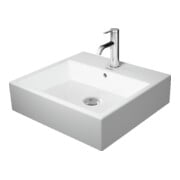 Duravit Vero Air vasque à poser polie 50x47 cm, sans trop-plein, avec trop-plein horizontal, sans trou de robinet, blanc-2
