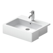 Duravit Vero Demi-lavabo encastré 55x47 cm, EB v ob, m HL, ÜL, HLB, blanc