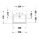 Duravit Vero Demi-lavabo encastré 55x47 cm, EB v ob, m HL, ÜL, HLB, blanc-4