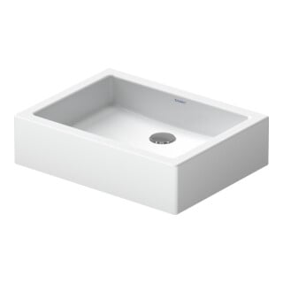 Duravit Vero Lavabo à poser fermé, sans trop-plein, 50x38 cm, blanc