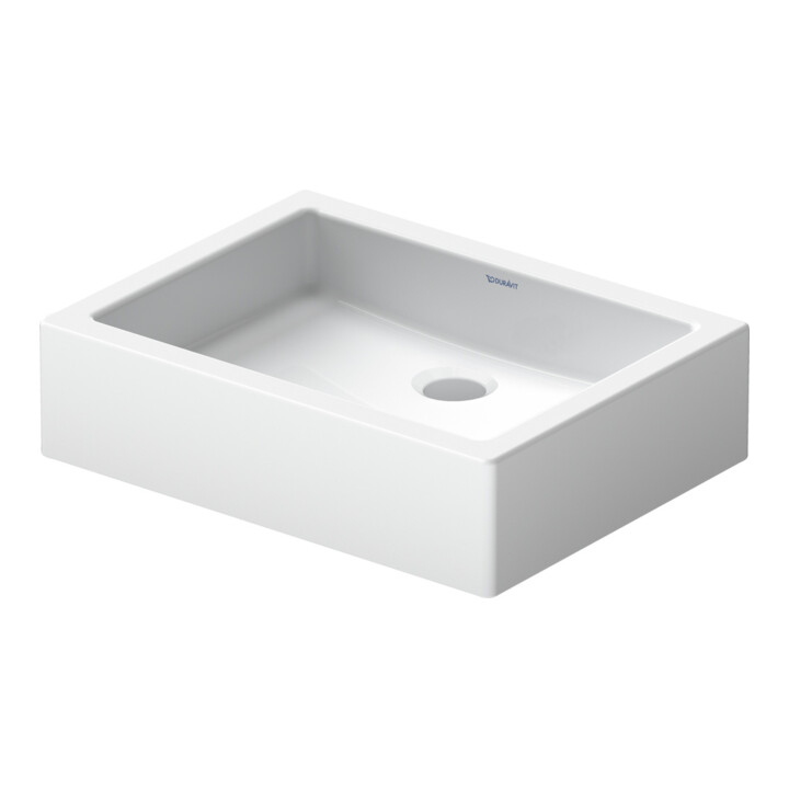 Duravit Vero Lavabo à poser fermé, sans trop-plein, 50x38 cm, blanc