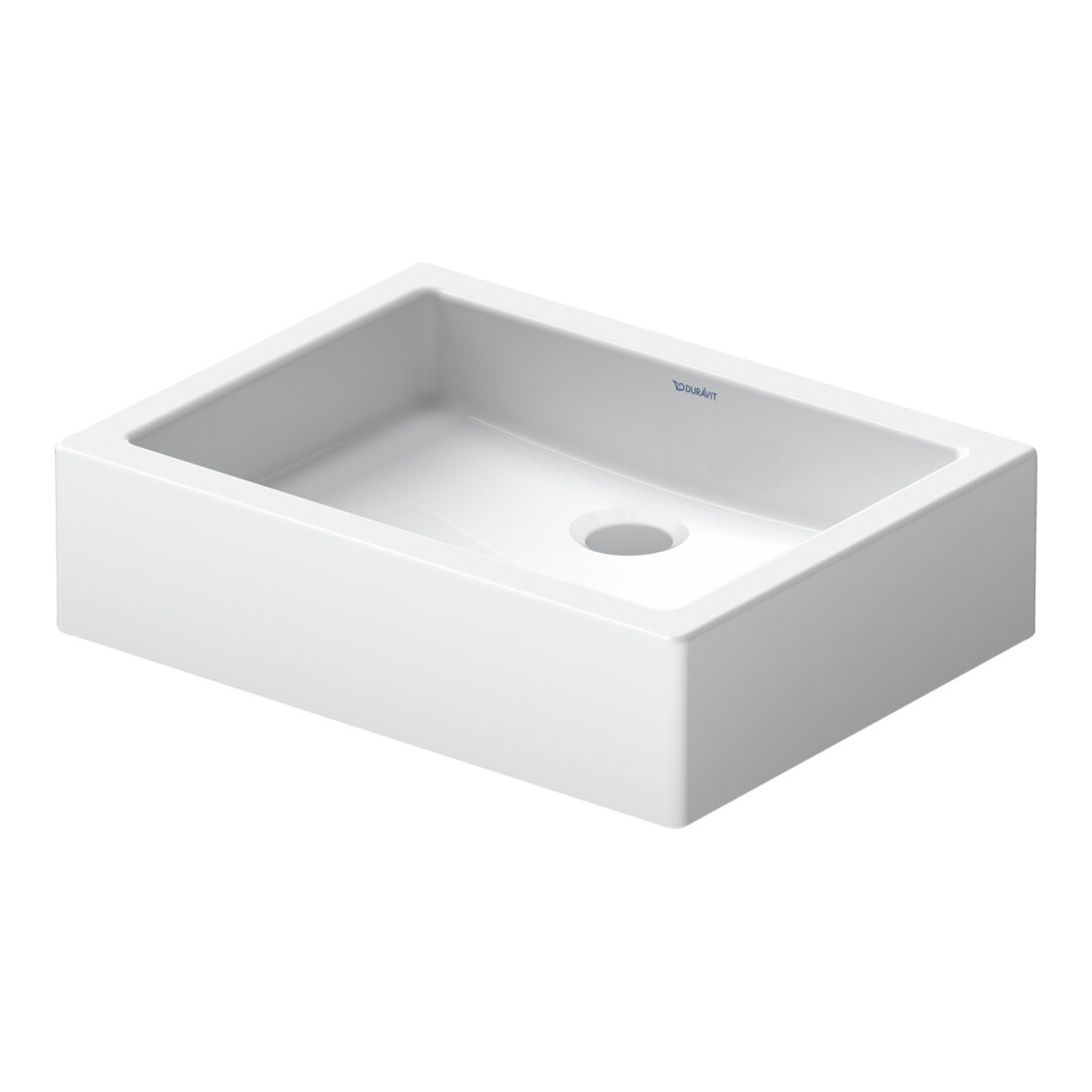 Duravit Vero Lavabo à poser fermé, sans trop-plein, 50x38 cm, blanc