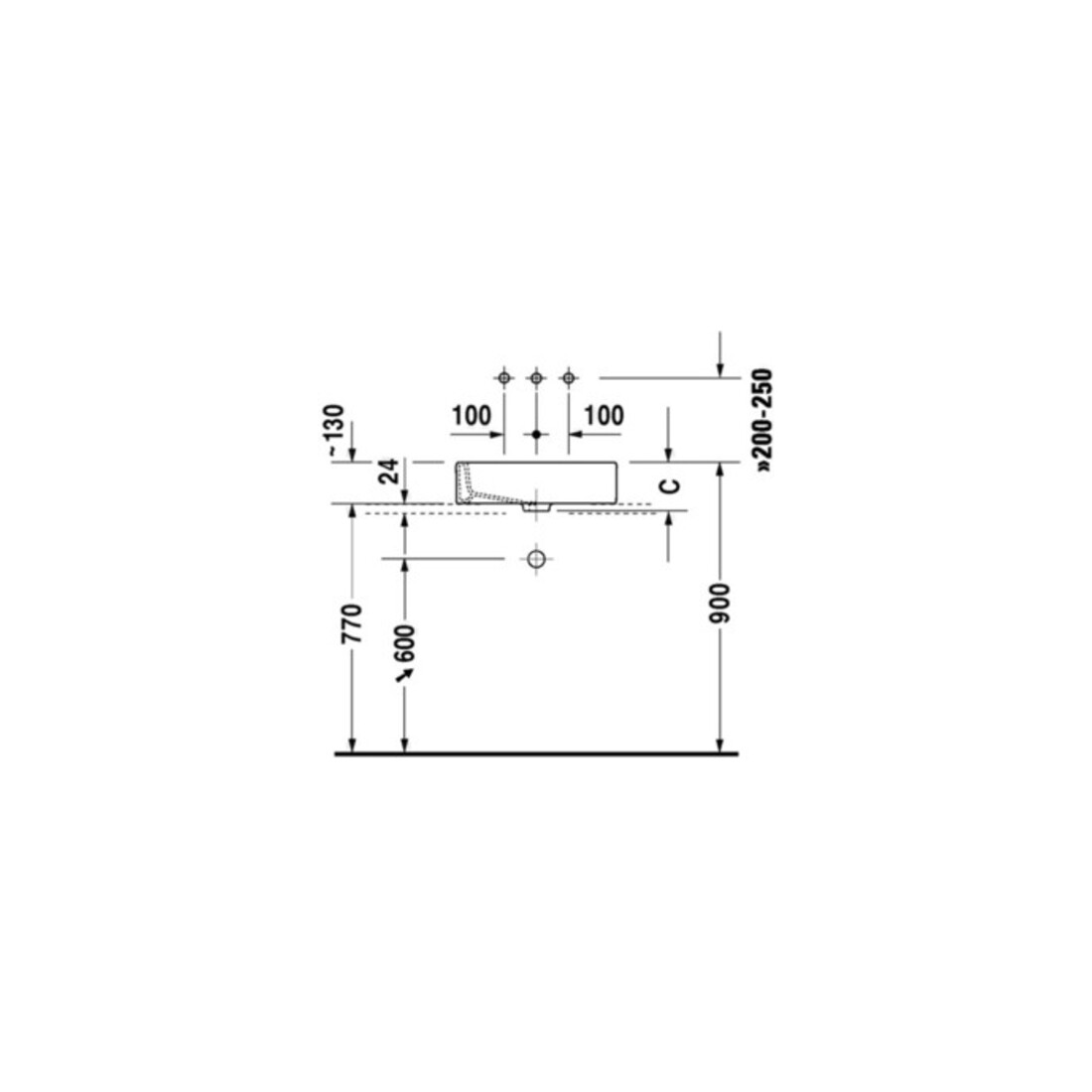 Duravit Vero Lavabo à poser fermé, sans trop-plein, 60x38 cm, blanc