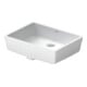 Duravit Vero Lavabo encastré 43x31,5 cm, EB bas, sans trou robinet, avec trop-plein, blanc