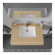 Duravit Vero Lavabo encastré 43x31,5 cm, EB bas, sans trou robinet, avec trop-plein, blanc