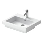 Duravit Vero lavabo encastré 55x46,5 cm, blanc, EB v ob, m HL, ÜL, HLB