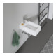 Duravit Vero Lavabo mural 25x45 cm, avec trop-plein, trou robinet, blanc