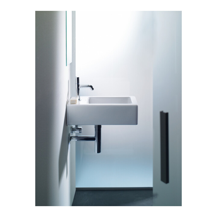 Duravit Vero Lavabo mural 25x45 cm, avec trop-plein, trou robinet, blanc
