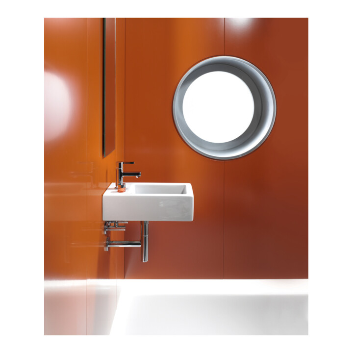 Duravit Vero Lavabo mural 25x45 cm, avec trop-plein, trou robinet, blanc
