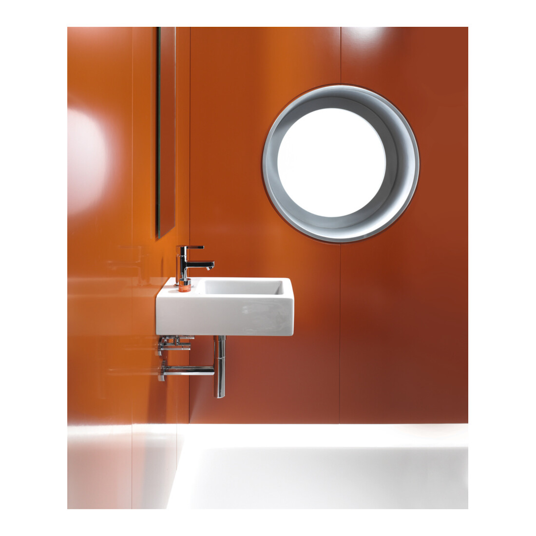 Duravit Vero Lavabo mural 25x45 cm, avec trop-plein, trou robinet, blanc