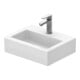 Duravit Vero Med lavabo meuble 45x35 cm, avec trou robinet, sans trop-plein, blanc-1