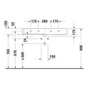 Duravit Vero Meuble lavabo fermé, coudé, H-I-P 100x47 cm, blanc-5