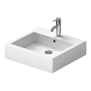 Duravit Vero Vasque à poser 50x47 cm, fermée, avec trop-plein, blanc