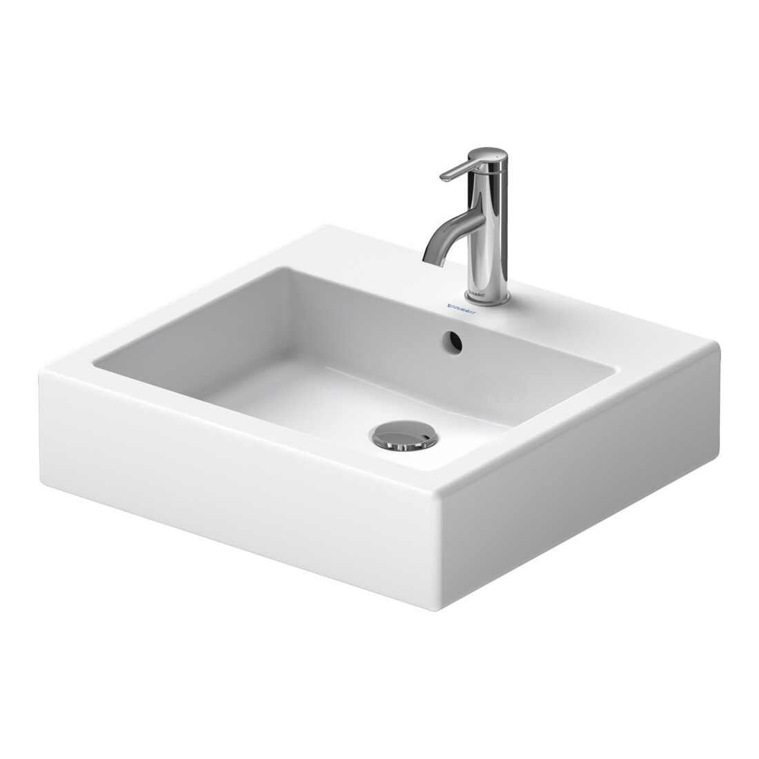 Duravit Vero Vasque à poser 50x47 cm, fermée, avec trop-plein, blanc