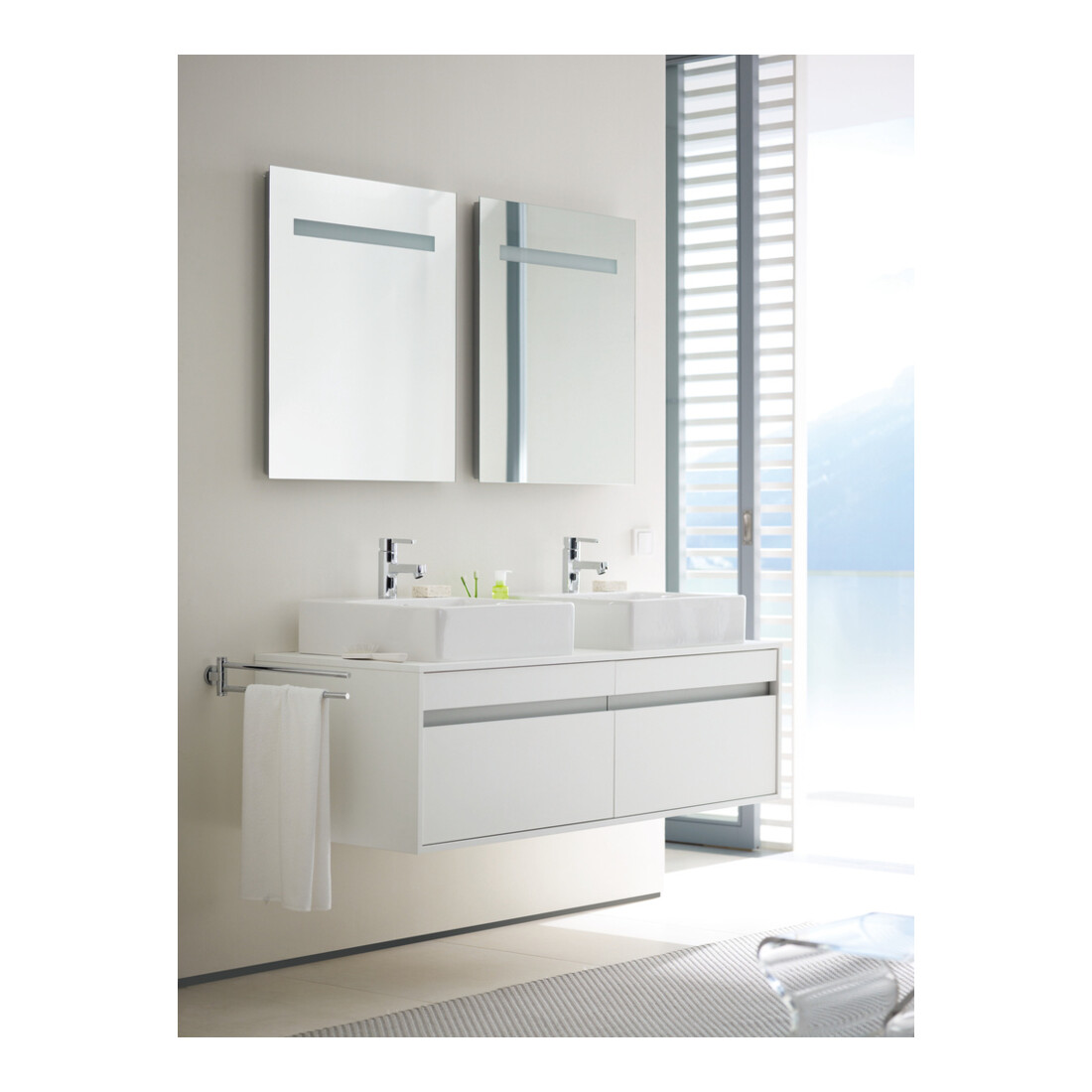 Duravit Vero Vasque à poser 50x47 cm, fermée, avec trop-plein, blanc