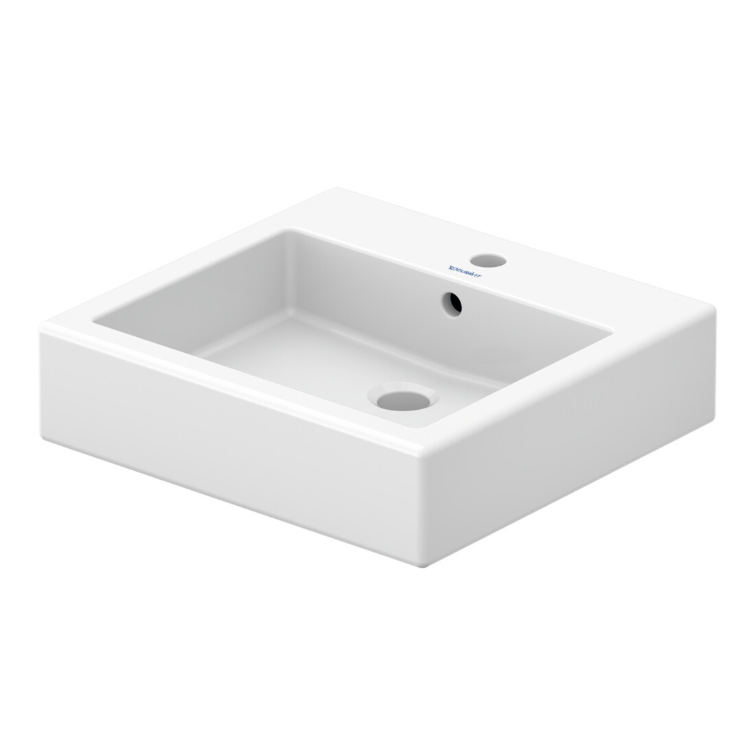 Duravit Vero Vasque à poser 50x47 cm, fermée, avec trop-plein, blanc