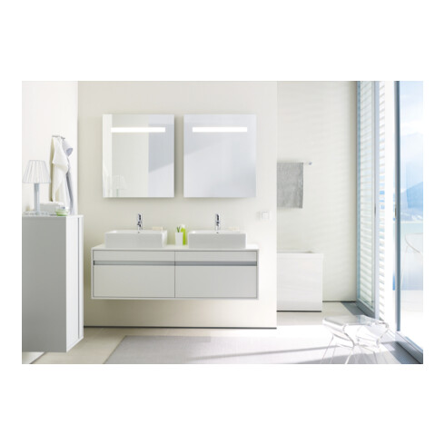 Duravit Vero Vasque à poser 50x47 cm, fermée, avec trop-plein, blanc
