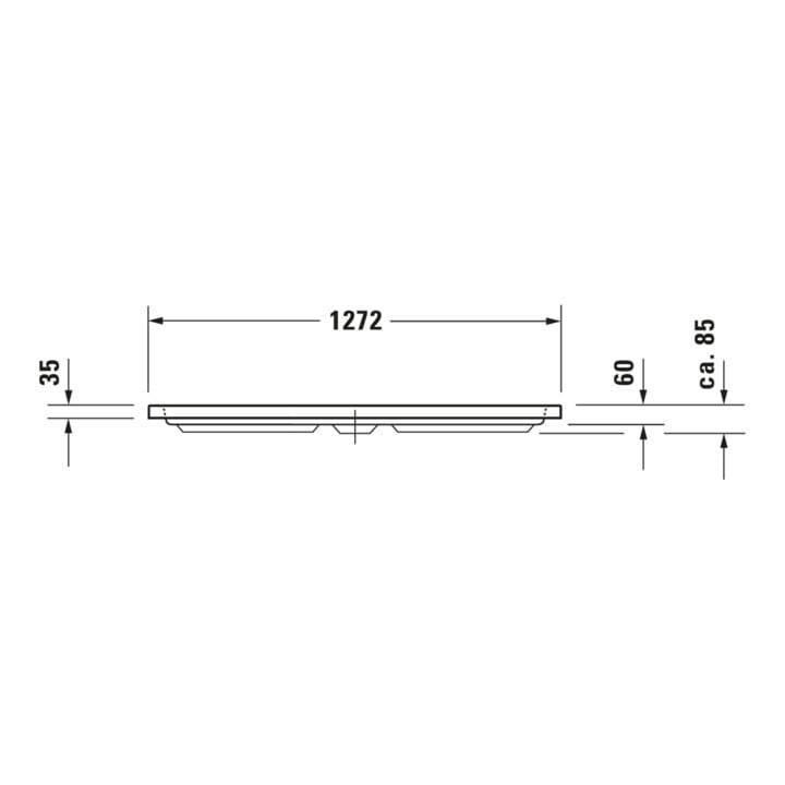 Duravit Viertelkreis-Duschwanne D-Code 90x90x8,5cm, Antislip, weiß