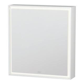 Duravit Vis à aggloméré pour lavabo L-Cube 65x15,5x70cm, LED, blanc, connexion gauche, blanc mat