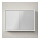 Duravit Vis à aggloméré pour plan vasque L-Cube 100x70x15,5cm, gris, porte droite/gauche