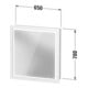 Duravit Vis à bois avec butée de porte L-Cube 65x15,5x70cm, LED, blanc, à droite, graph ma