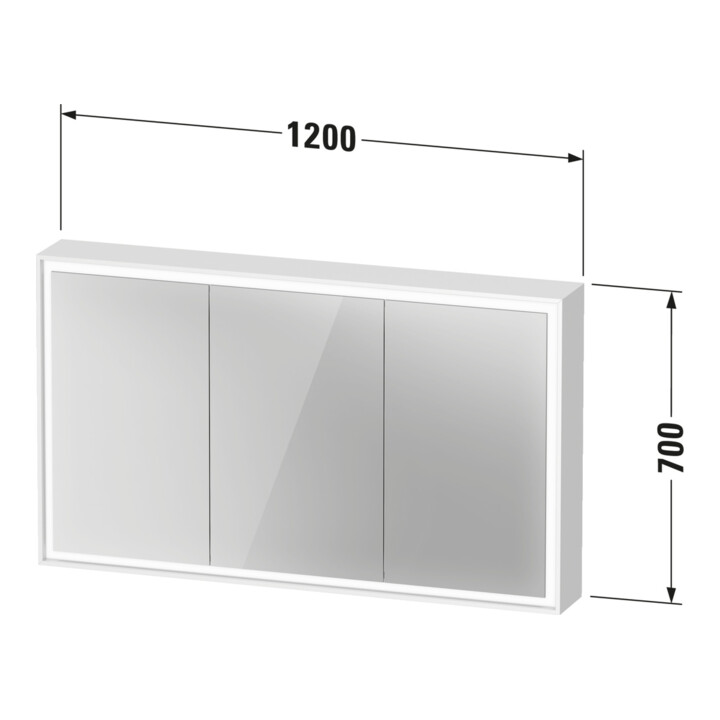 Duravit Vis pour panneau aggloméré avec charge lavabo L-Cube 120x70x15,5 cm, gris, porte droite/gauche