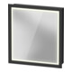 Duravit Vis pour panneau avec butée de porte L-Cube 65x15,5x70cm, LED, blanc, à gauche, graphite mat-1