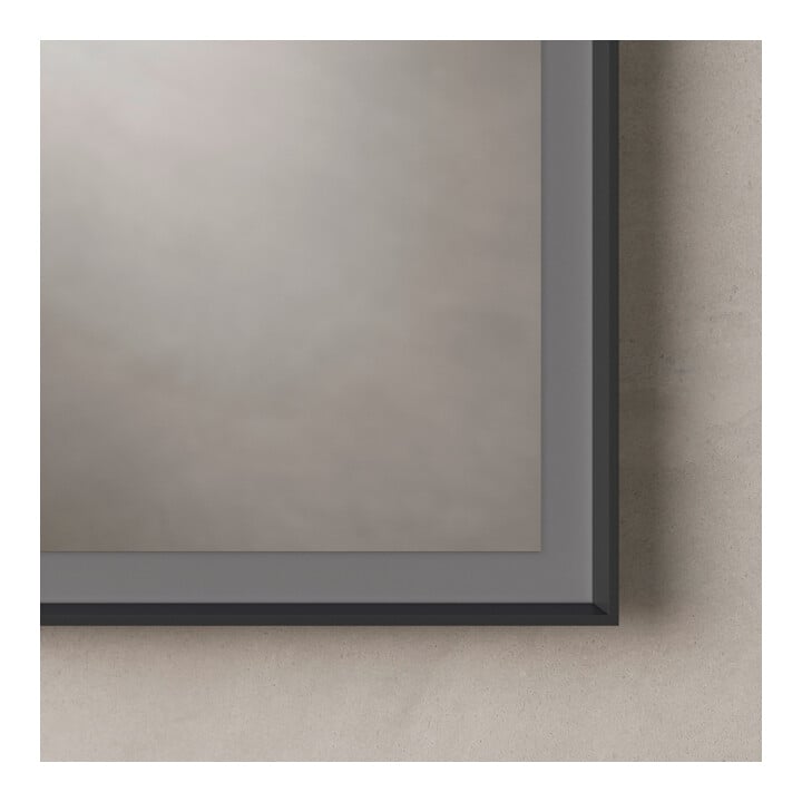 Duravit Vis pour panneau avec butée de porte L-Cube 65x15,5x70cm, LED, blanc, à gauche, graphite mat