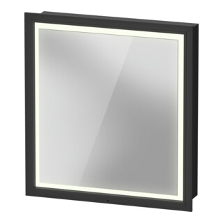 Duravit Vis pour panneau avec butée de porte L-Cube 65x15,5x70cm, LED, blanc, à gauche, gris mat