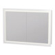 Duravit Vis pour panneau avec butée de porte L-Cube LED, 100x70x15,5 cm, blanc mat-1