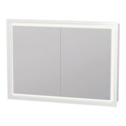 Duravit Vis pour panneau avec butée de porte L-Cube LED, 100x70x15,5 cm, blanc mat-1