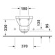 Duravit Wand-Bidet 1930 36x58,5cm, m HL, ÜL, Hahnlochbank, weiß-4