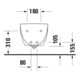 Duravit Wand-Bidet Architec 36,5x58cm, m HL, ÜL, Hahnlochbank, weiß-2