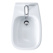 Duravit Wand-Bidet D-Code 35,5x54,5cm, m Hahnl., ÜL, Hahnloch, we.