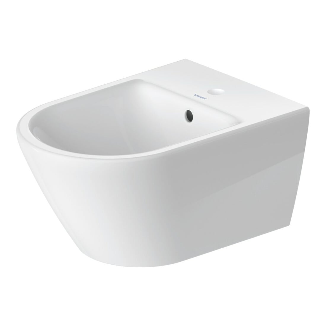 Duravit Wand-Bidet D-Neo 37x54cm, m Hahnl., ÜL, Hahnloch, weiß