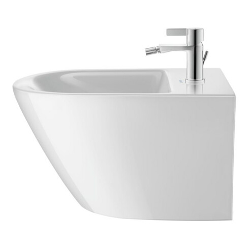 Duravit Wand-Bidet D-Neo 37x54cm, m Hahnl., ÜL, Hahnloch, weiß
