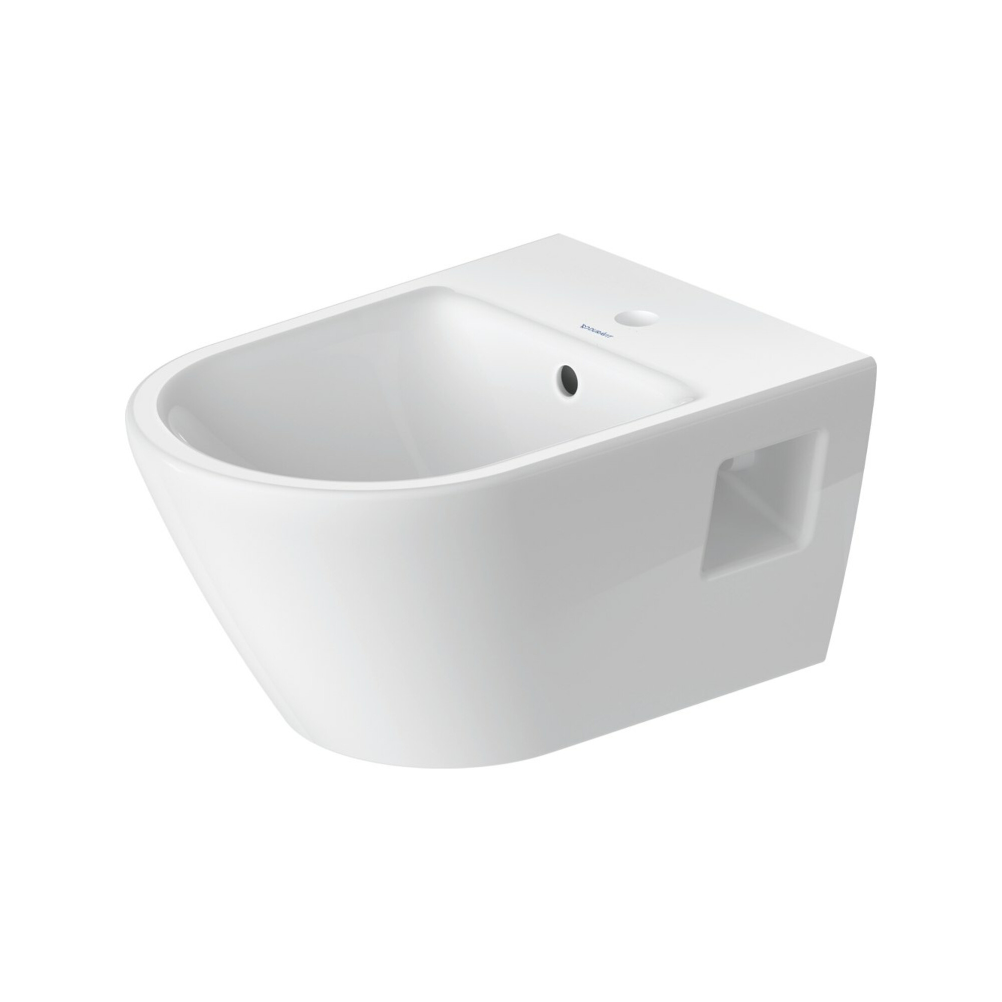 Duravit Wand-Bidet D-Neo 37x54cm, m HL, ÜL, Hahnlochbank, weiß