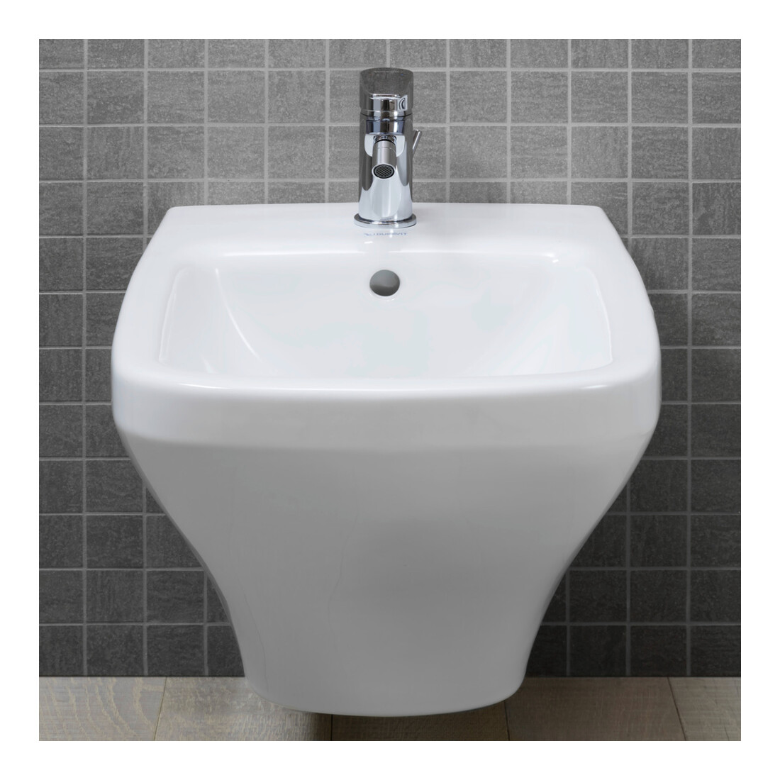 Duravit Wand-Bidet DuraStyle 37x62cm, m HL, ÜL, Hahnlochbank, weiß