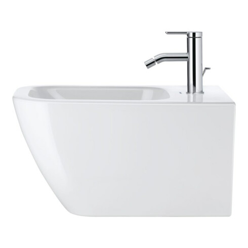 Duravit Wand-Bidet Happy D.2 35,5x54cm, m HL, ÜL, Hahnlochbank, weiß
