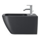 Duravit Wand-Bidet Happy D.2 35,5x54cm, m HL, ÜL, HLB, anthrazit matt-1
