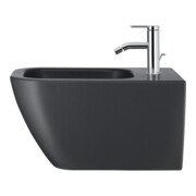 Duravit Wand-Bidet Happy D.2 35,5x54cm, m HL, ÜL, HLB, anthrazit matt