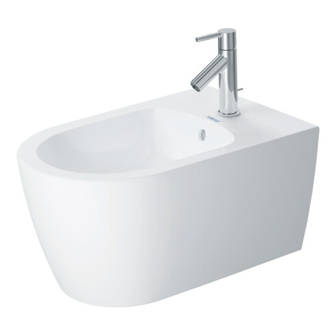 Duravit Wand-Bidet Me by Starck 37x57cm, m HL, ÜL, HLB, we s-matt, WG