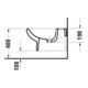 Duravit Wand-Bidet No. 1 37x54cm, m HL, ÜL, Hahnlochbank, weiß-2