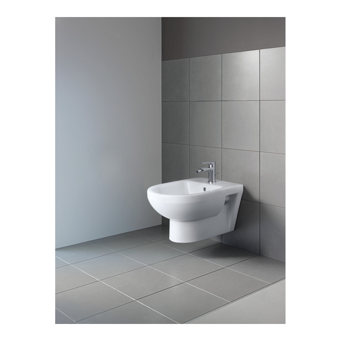 Duravit Wand-Bidet No. 1 37x54cm, m HL, ÜL, Hahnlochbank, weiß